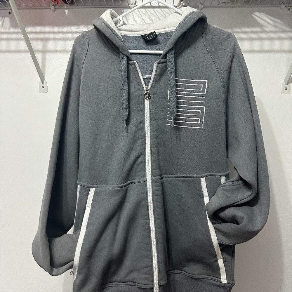 Nike Air Jordan Retro 11 XI Cool Grey Fullzip Hoodie Sz Medium M